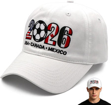 Soccer Hat 2026 Event Merchandise,Adjustable Baseball Cap Gifts Accessories Deco