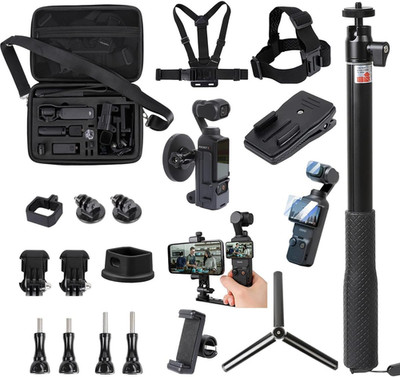21 in 1 Accessories Kit for OSMO Pocket 3 Xtra Muse,Including Hard Shell Case,Ma