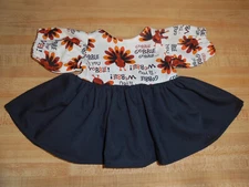 THANKSGIVING TURKEY GOBBLE GOBBLE DRESS for 16" CPK Cabbage Patch Kids 