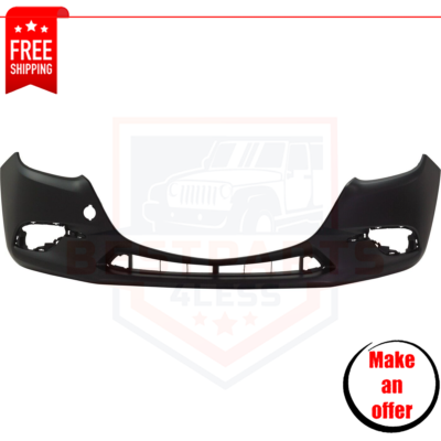 New Front Bumper Cover BANE50031ABB primed for 2017-2018 Mazda 3