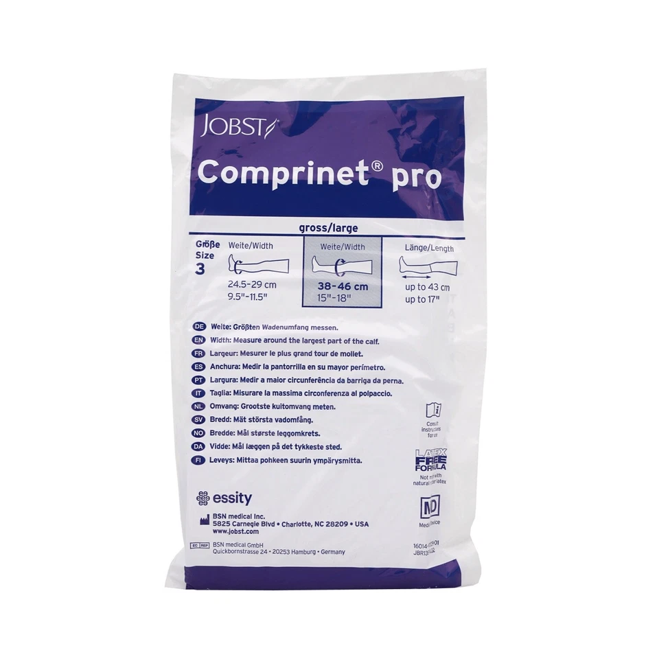 BSN MEDICAL GMBH COMPRINET pro Strumpf Knielang Gr.3 weiß (38-46 cm Weite)