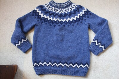 HANDMADE NORDIC STYLE WOOL MOHAIR BLEND PULLOVER CHUNKY KNIT HANDMADE NORDIC STYLE WOOL MOHAIR BLEND PULLOVER CHUNKY KNIT