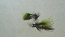1 DOZ DF-6 CRIPPLE BLUE WING OLIVE (SELECT YOUR SIZE) DRY FLY