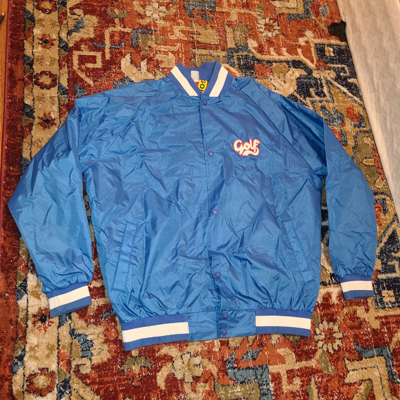 Golf Wang Blue Cursive Script Jacket - image 1