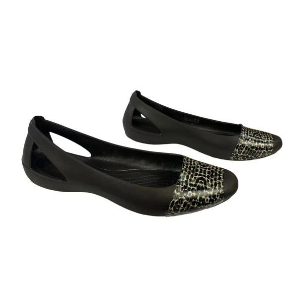 Crocs Sienna Leopard Flats Womens Size 8 - Image 4 of 4