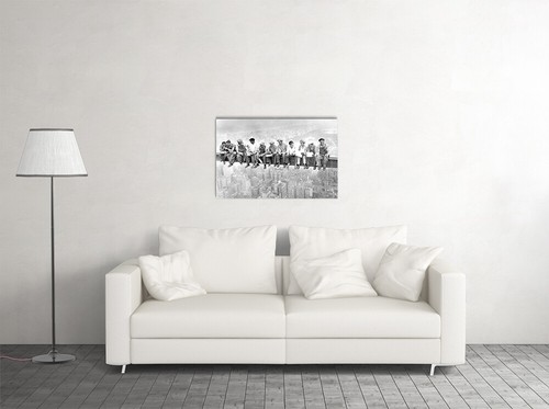 Déjeuner des ouvriers du fer au sommet de New York Skyline gratte-ciel 1932 art mural - AFFICHE 20x30 - Photo 3 sur 4