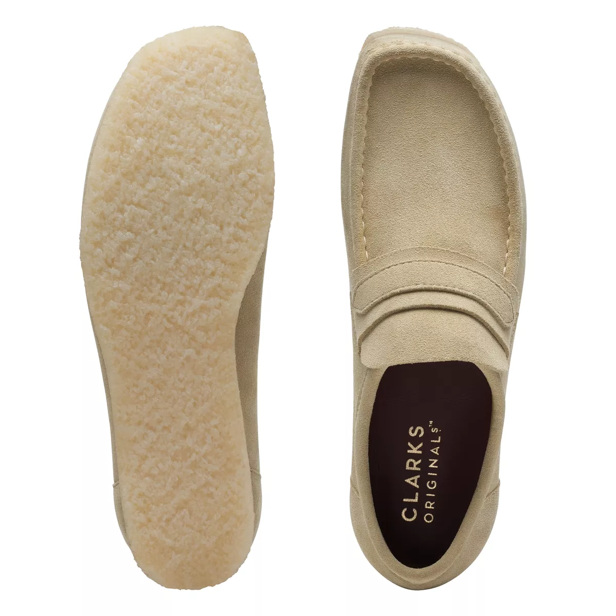 Clarks Men's Original Wallabee Loafer Maple Suede - Made in Albania