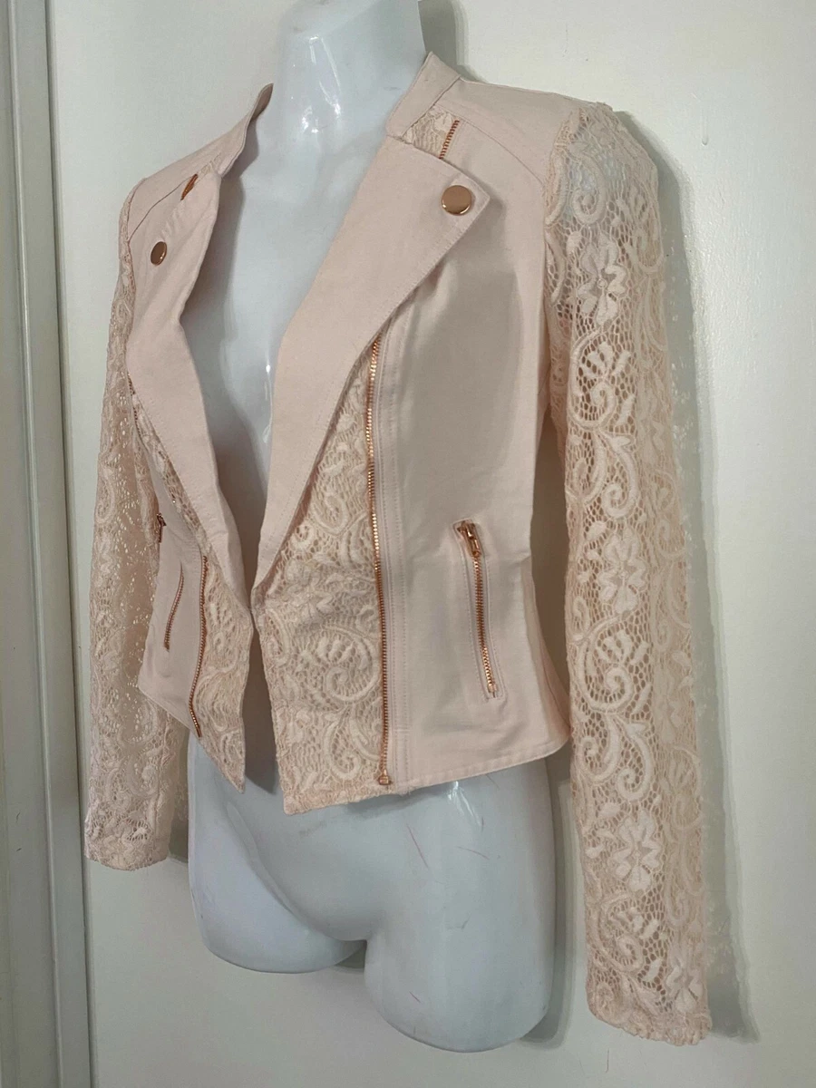 Blush lace shop jacket