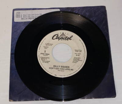 BILLY SQUIER: don't say you love me / same CAPITOL 7'' Single 45 RPM
