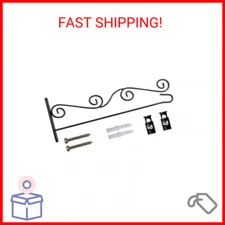 Garden Flag Stand, Wall Flag Holder/Pole with Garden Flag Stopper Powder Coated 