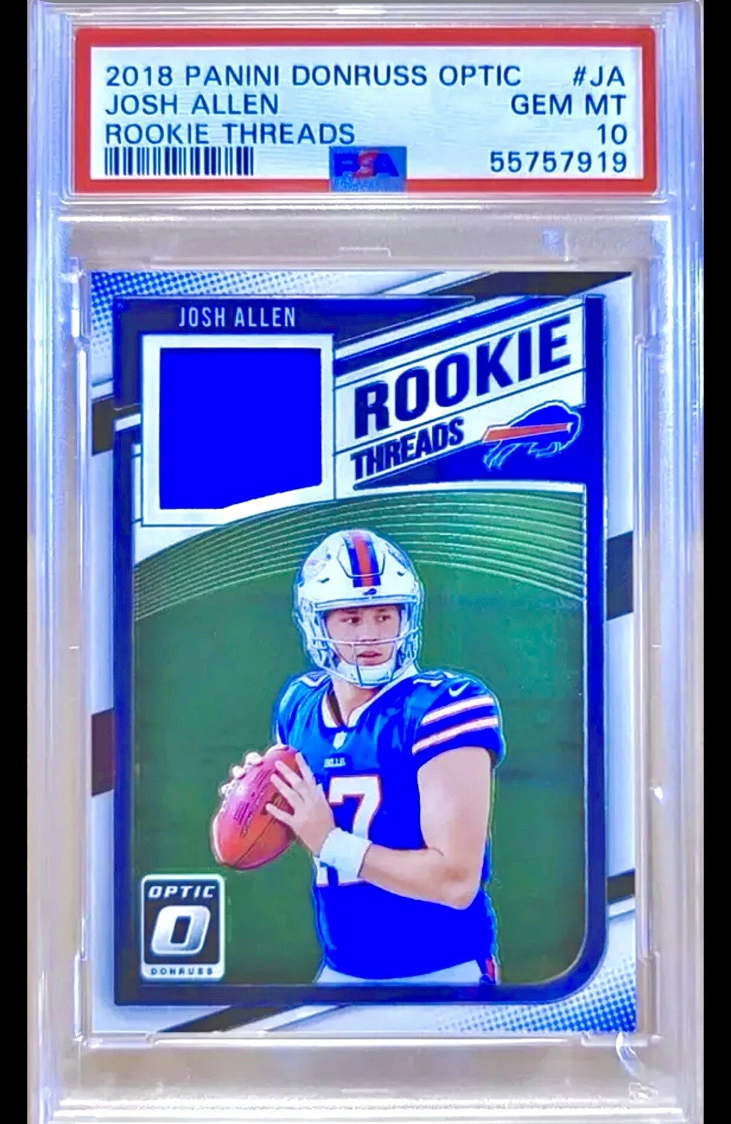 Josh Allen Panini Donruss Optic Rookie Threads #JA Base