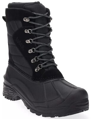 Mens Waterproof Snow Boots Outdoor Winter Warm Insulated Totes Boots Mens 10