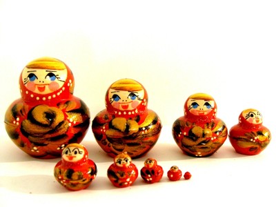 mini nesting dolls