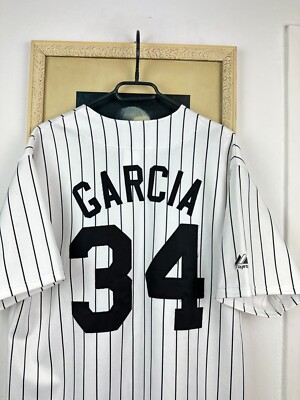 Vintage Chicago White Sox MLB #34 Garcia Jersey Shirt Rare Mens