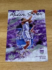 2020-21 Panini Court Kings De'Aaron Fox Modern Strokes Amethyst SP 66/99 KINGS