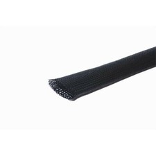 Black 20 mm - 50 mm Expandable Nylon Braided Mesh Cable Tidy Sleeving - 100432