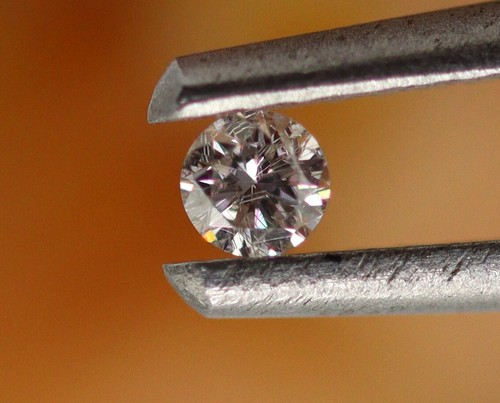 2.2 mm Loose Round Cut 100% Natural Diamond Light Pink Color Certified 0.065 Ct - Picture 11 of 19
