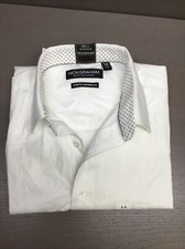 Nick Graham Men's Modern Fit Dress Shirt White Large