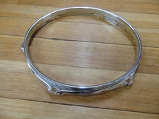 New 2.3 Chrome Drum Hoop, 10"- 6  Hole/Lug, Tom Worldwide Shipping