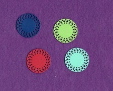 CIRCLE  3 die cuts scrapbook cards