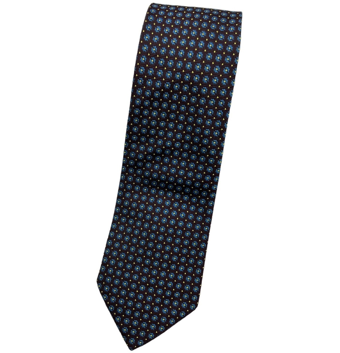 HOLLIDAY & BROWN Men's 100% Silk Necktie LUXURY Tie Brown