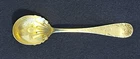 Sterling Silver Preserve Spoon 5.5", bright cut, Towle Silver, PAT Aug 16,  1887