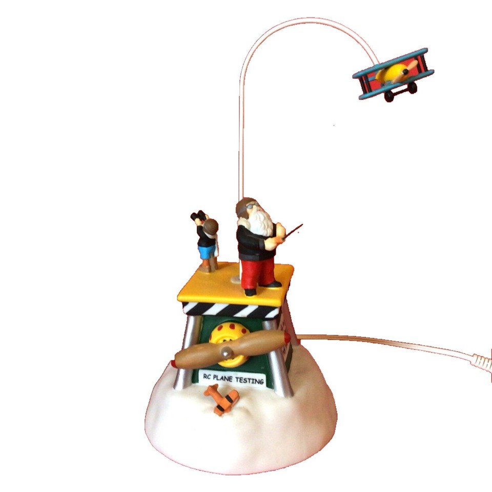 Department 56 North Pole Series Animated Flight Test with Santa 9.5