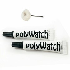 2 Polywatch Watch Crystal Scratch Remover  1 Mounted String Buff Soft Polishing