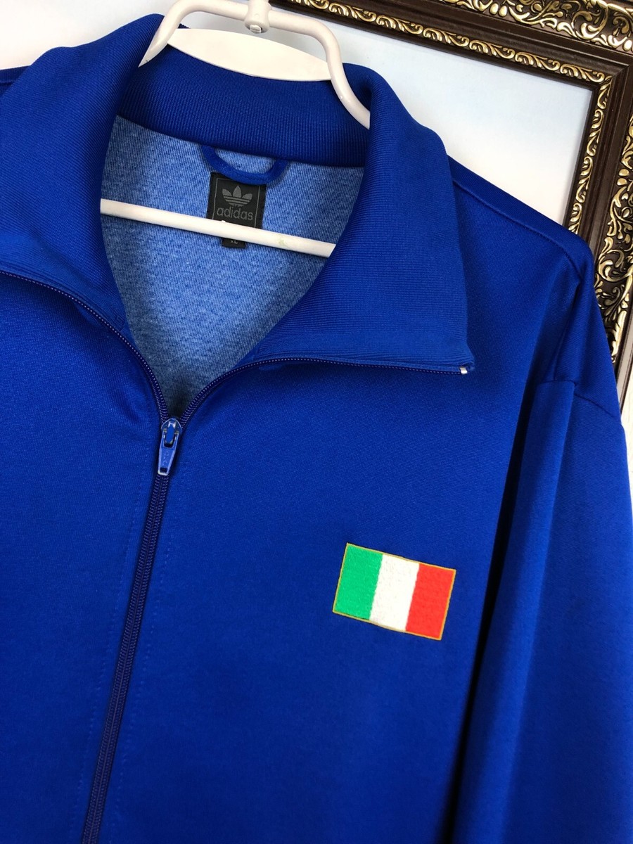 【激レア】90s adidas ヴィンテージ トラックジャケット イタリアW.C Vintage Adidas Originals Italy Football Jacket Soccer Blue
