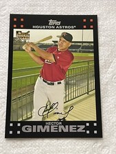  TOPPS 2007 HECTOR GIMENEZ #648 CATCHER HOUSTON ASTROS ROOKIE BASEBALL CARD. rookie card picture