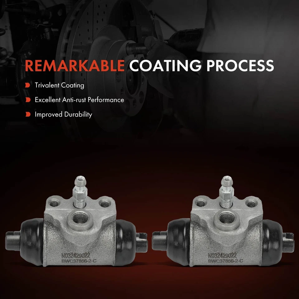 2x Cilindro de rueda de freno de tambor trasero para Dodge Colt Mitsubishi Mirage Eagle Summit Foto 3 de 4