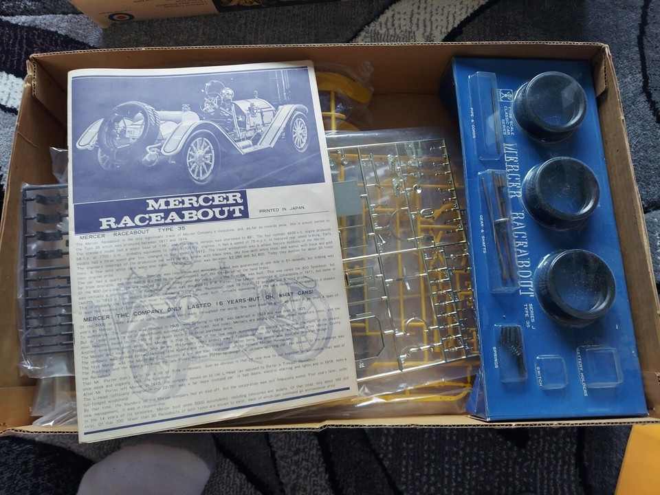 ENTEX MERCER RACEABOUT CAR MODEL KIT 116TH BOXED 8452 eBay