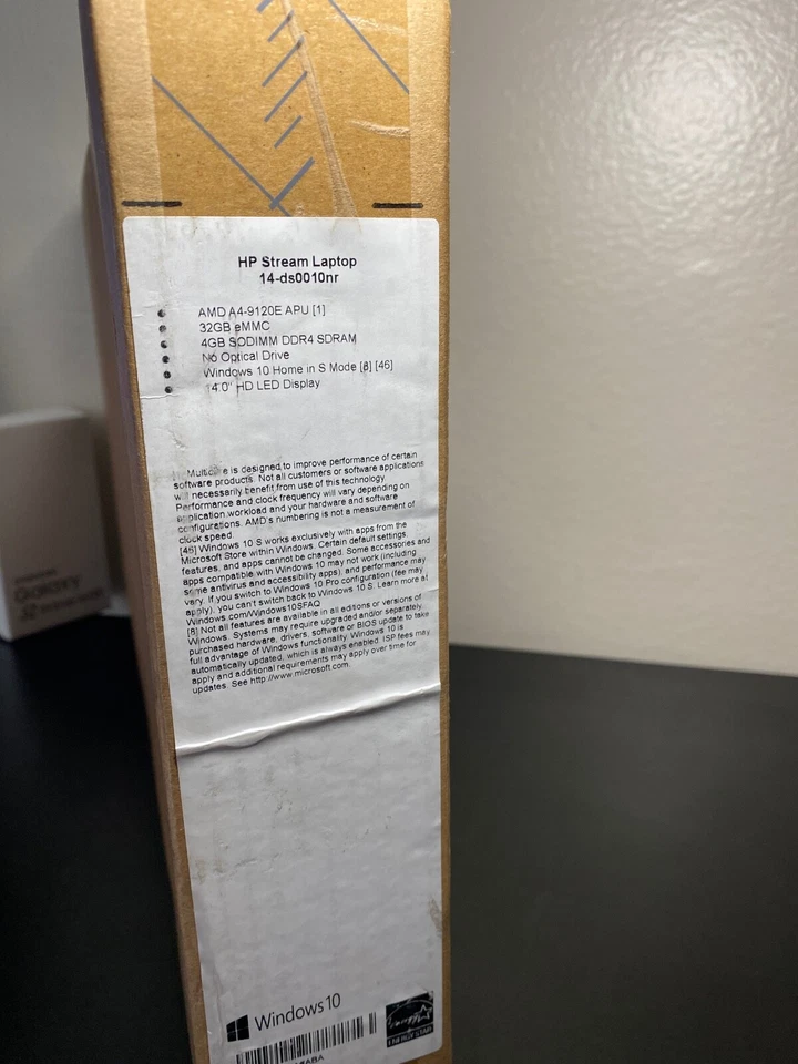 NEW HP Stream LAPTOP 14"HD AMD A4-9120E 4 32 GB eMMC 14-ds0010nr Royal Blue - Image 4 of 4