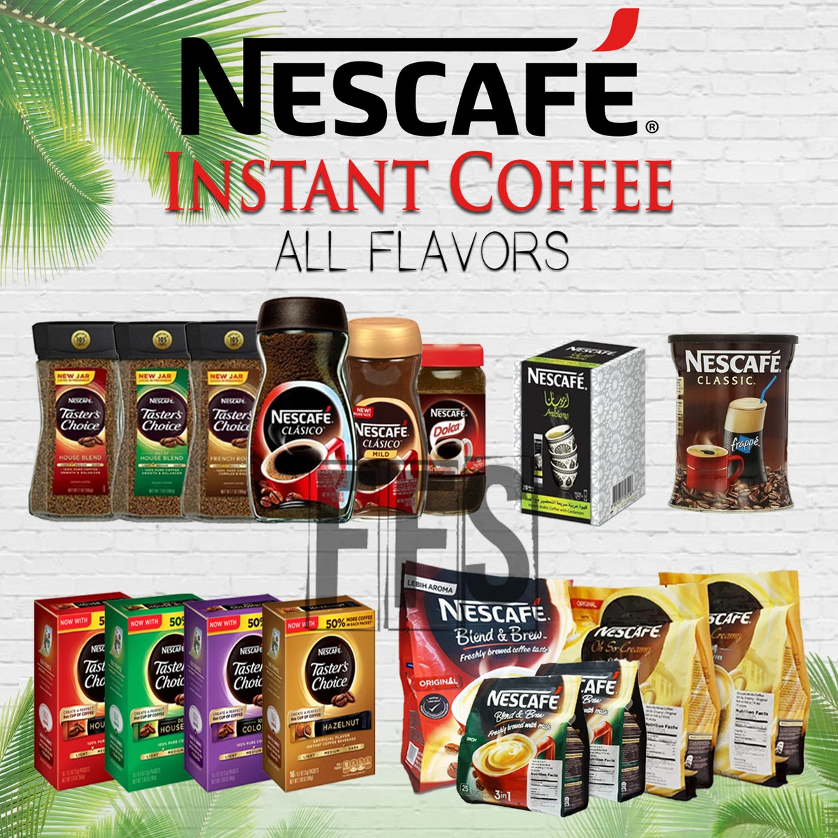 Nescafe Instant Coffee 16 28 56 Sticks Jars Flavors Blend Clasico
