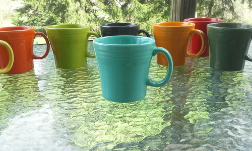 Tapered coffee MUG turquoise blue NEW FIESTAWARE FIESTA WARE 15OZ 