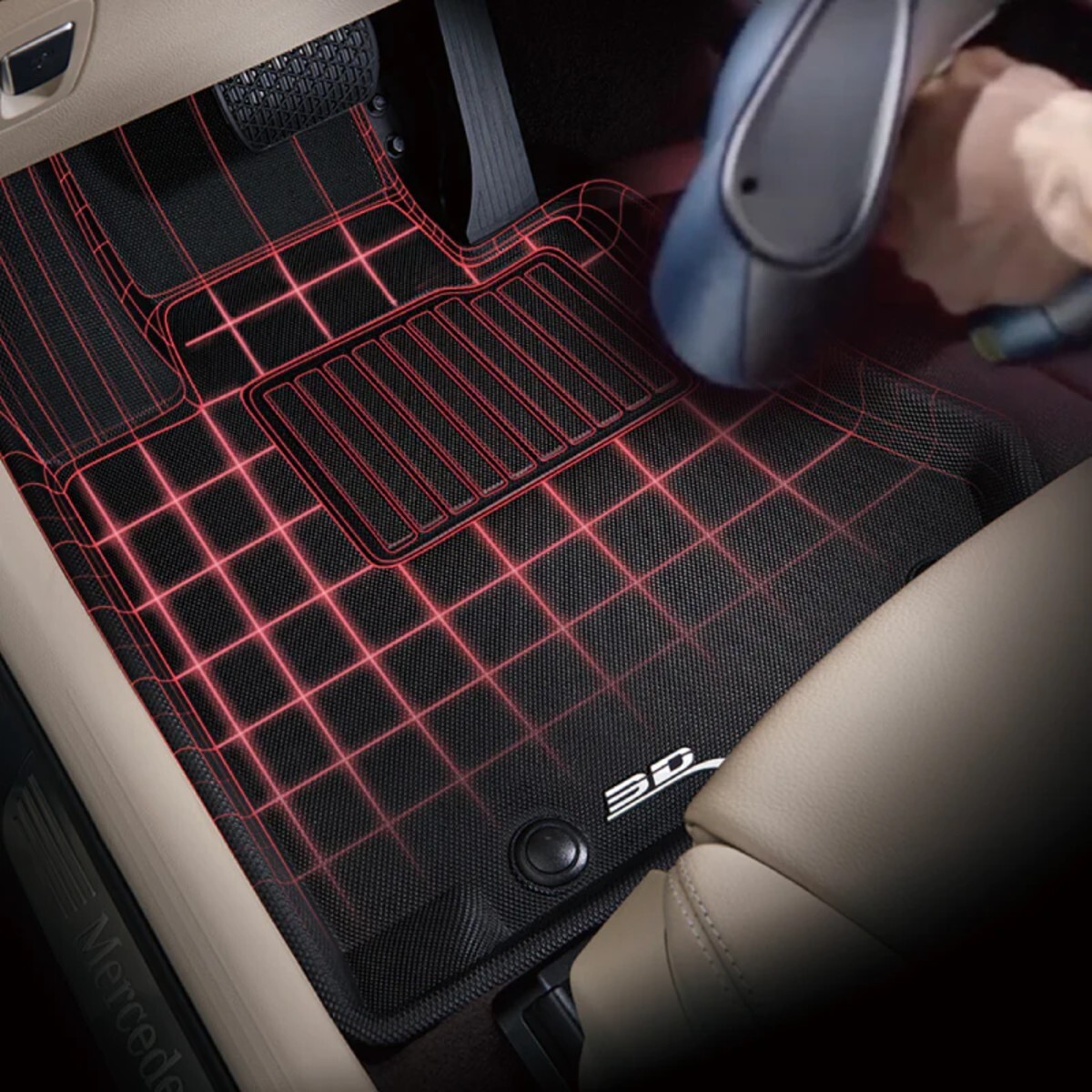 MAXLINER Custom Fit Floor Mats 2 Rows and Cargo Liner Trunk Set Black for 2016-2018 Lincoln MKX / 2019 Nautilus