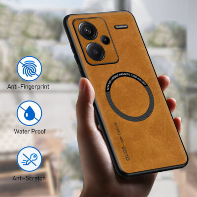 Hülle für Xiaomi Redmi Note 14 13 Pro+ 14C 14T Pro Magnet Handy Leder Case Etui