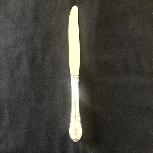 Modern Victorian Lunt STERLING SILVER  Handle Dinner Knife 8 3/4” French Blade