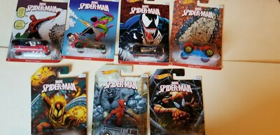 2014 HOT WHEELS WALMART EXCLUSIVE SPIDER-MAN Set of Cars