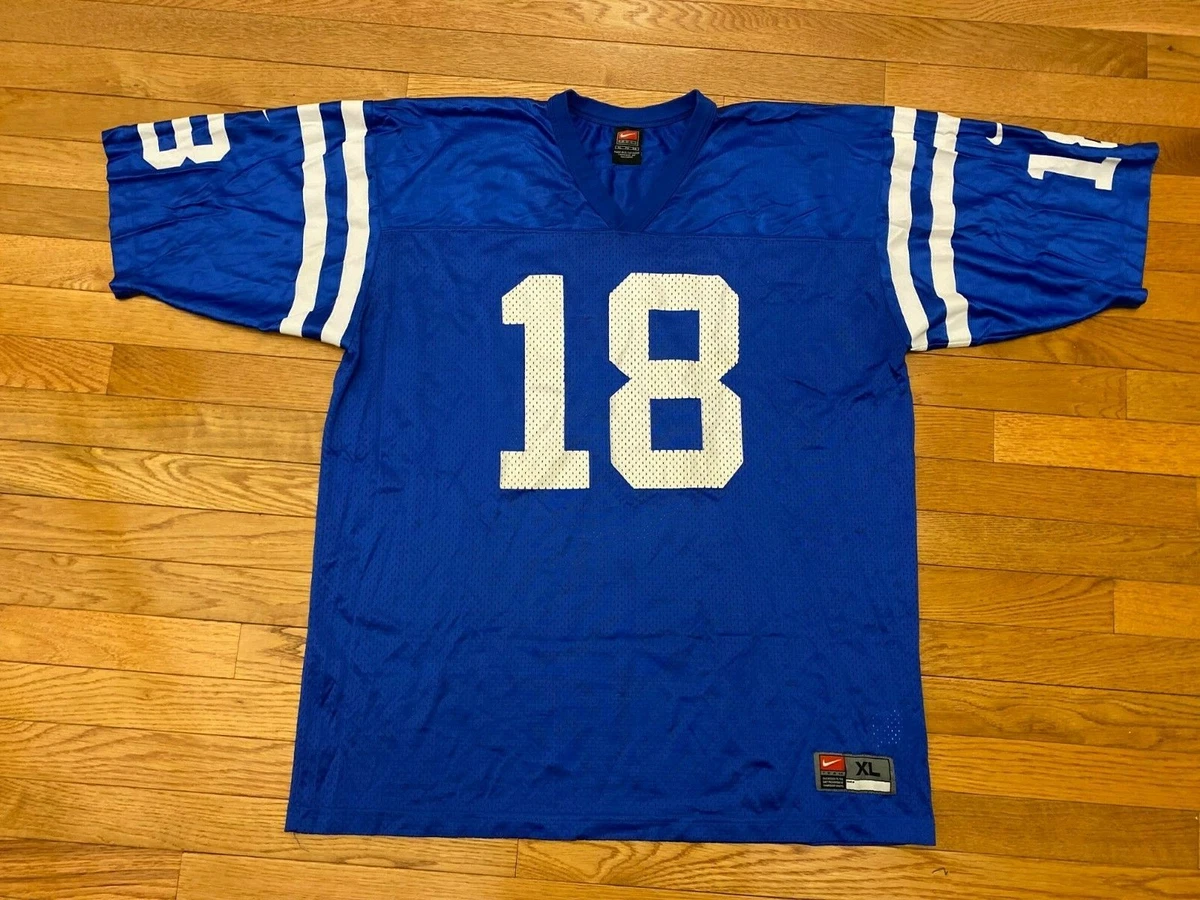 Nike Indianapolis Colts No18 Peyton Manning Camo Men's Stitched NFL Limited 2018 Salute To Service Jersey