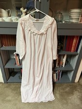 Vintage Grannycore Nostalgic Long Nightgown Pink