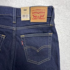 Levis 724 High Rise Straight Jeans Womens 28x30 Dark Wash Blue Denim 18883-0011