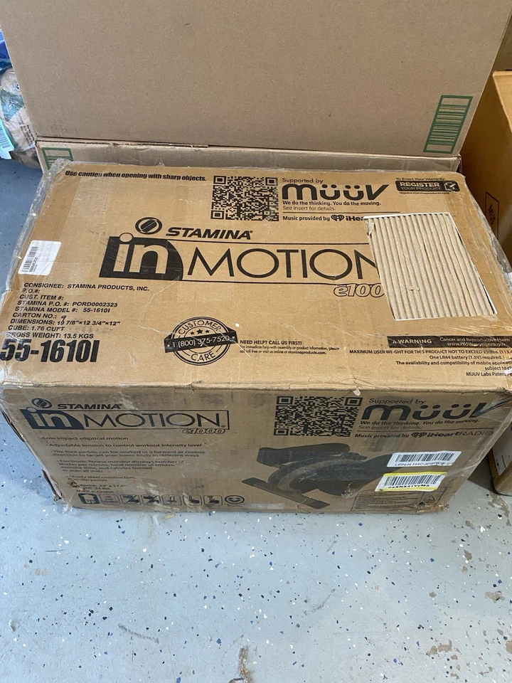STAMINA InMOTION E1000 COMPACT ELIPTICAL MACHINE 55-1610 CARDIO NEW OPEN-BOX - Image 2 of 4