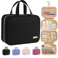 Travel Toiletry Bag - Hanging Toiletry Bag for Women  Men, Makeup Bag/Big Compa