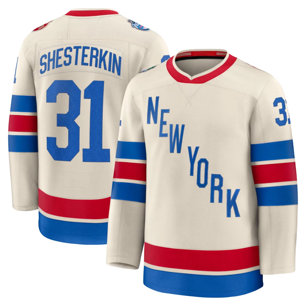 Custom Men's Beige 2026 Winter Classic All Stitched Jersey