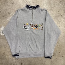   Vintage 1998 Looney Tunes Pullover Sweatshirt Warner Bros Size Large 25.5x28