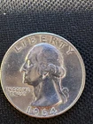 1964 WASHINGTON QUARTER   E/F TO AU      N94
