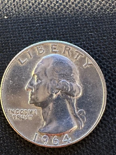 1964 WASHINGTON QUARTER   E/F TO AU      N94
