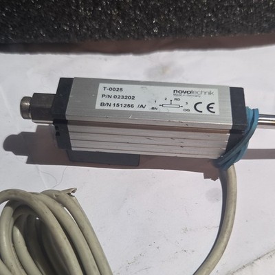 Novotechnik T-0025 Linear Position Sensor/Encoder, 25 mm Measuring Range