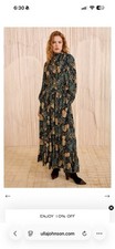 ulla johnson  Circe silk Neck Tie Dress Nuit Size 2